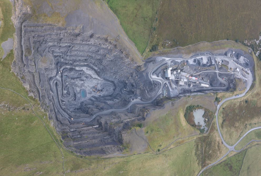 Bird's Eye View of Dry Rigg Quarry